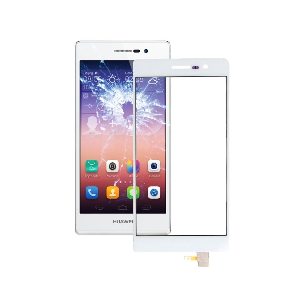 Wewoo - Pièce détachée pour Huawei Ascend P7 blanc écran tactile (seul sans le LCD) numériseur Assemblée - Autres accessoires smartphone