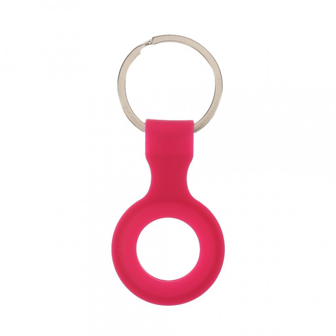 Other - Coque en silicone Forme de pendentif rose pour votre Apple AirTag - Coque, étui smartphone