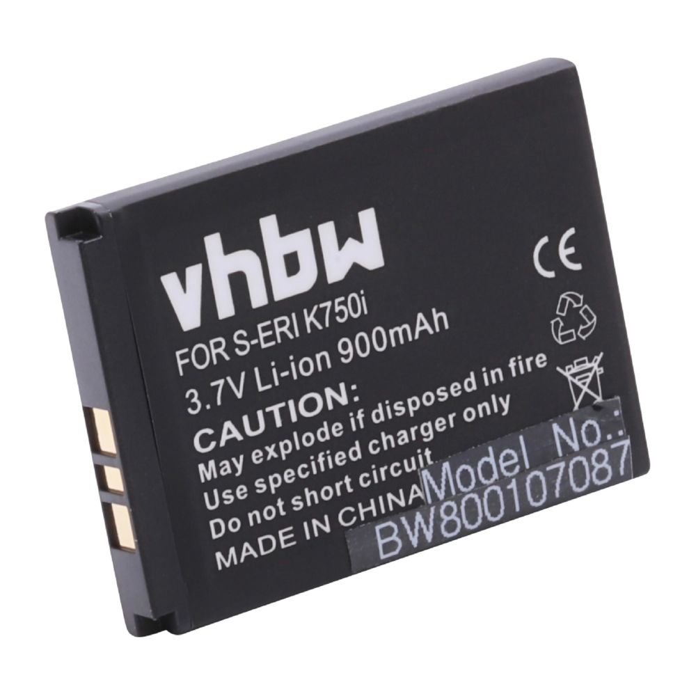 Vhbw - Batterie Li-Ion vhbw 900mAh (3.7V) pour téléphone portable, Smartphone SonyEricsson Z710i . Remplace: BST-37. - Batterie téléphone