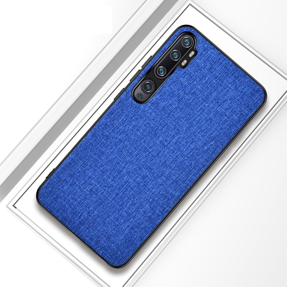 marque generique - Coque en TPU tissu hybride bleu foncé pour votre Xiaomi Mi CC9 Pro/Mi Note 10 - Coque, étui smartphone