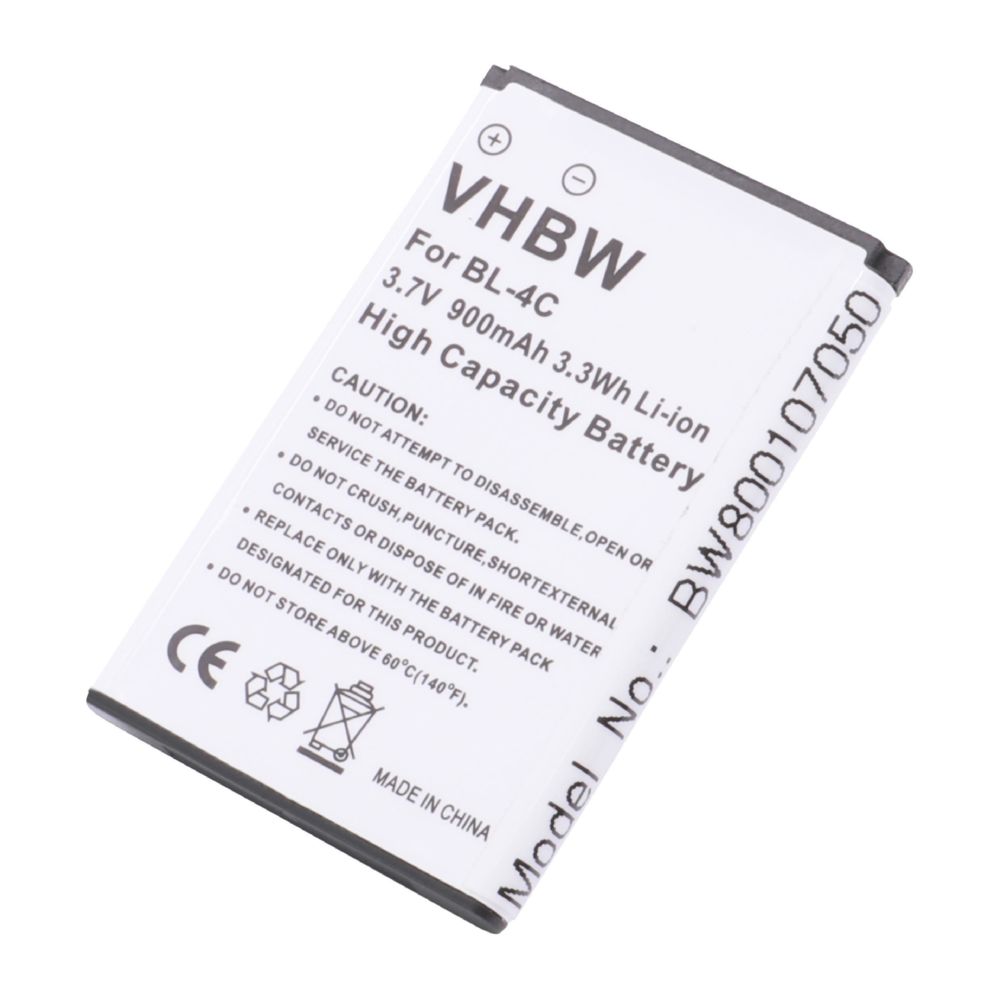 Vhbw - vhbw Li-Ion batterie 900mAh (3.7V) pour portable téléphone Smartphone Simvalley SX-305, SX305 comme Simvalley PX-3909-675. - Batterie téléphone