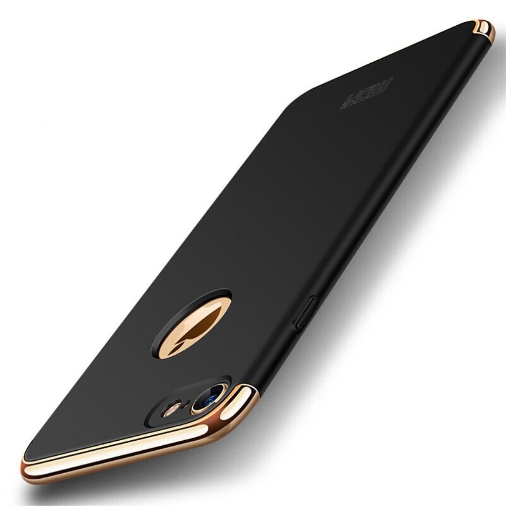 marque generique - Coque 3 en 1 amovible noir et dur placage pour Apple iPhone 7,iPhone 8 - Autres accessoires smartphone