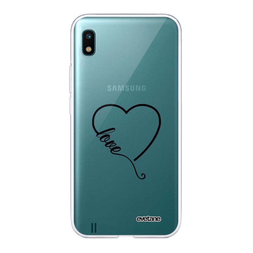 Evetane - Coque Samsung Galaxy A10 360 intégrale transparente Coeur love Ecriture Tendance Design Evetane. - Coque, étui smartphone