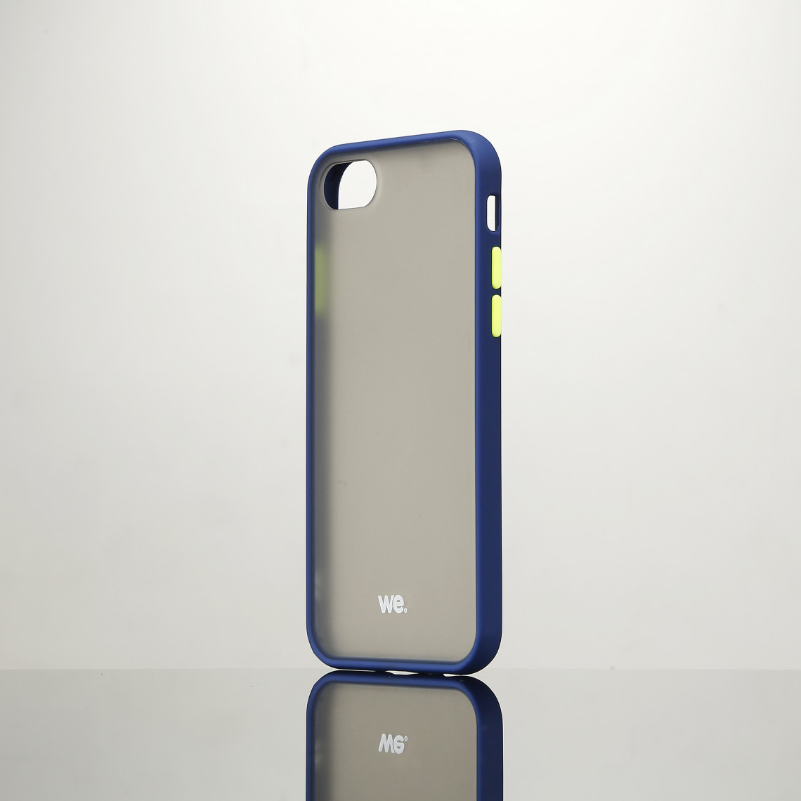 We - Coque caoutchouc WE pour smartphone Apple iPhone 6/7/8/SE 2020 - Bleu Anti-choc, traitement anti-buée et anti-empreinte - Coque, étui smartphone