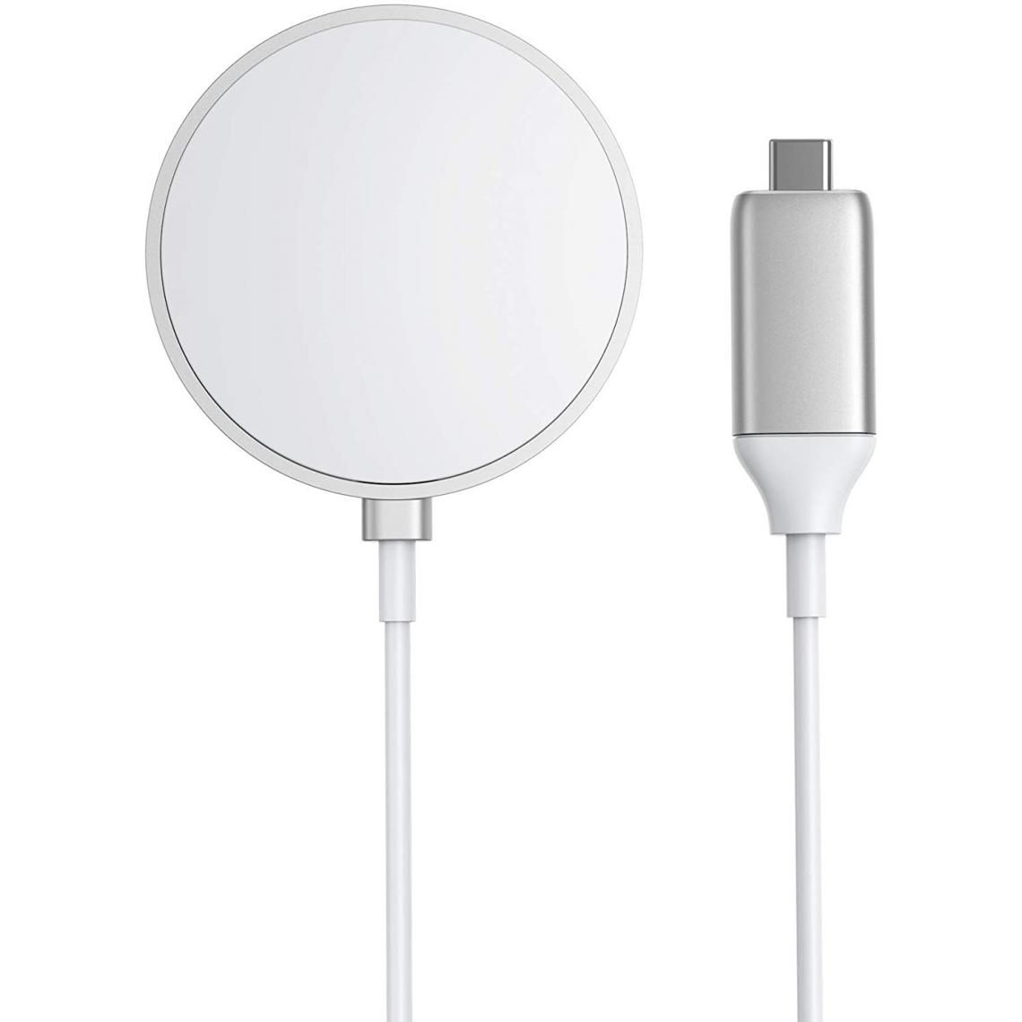 Chrono - Chargeur Sans Fil Magnétique, Chargeur Sans Fil Anker avec Câble USB-C Intégré de 5 Pieds(Blanc) - Chargeur secteur téléphone