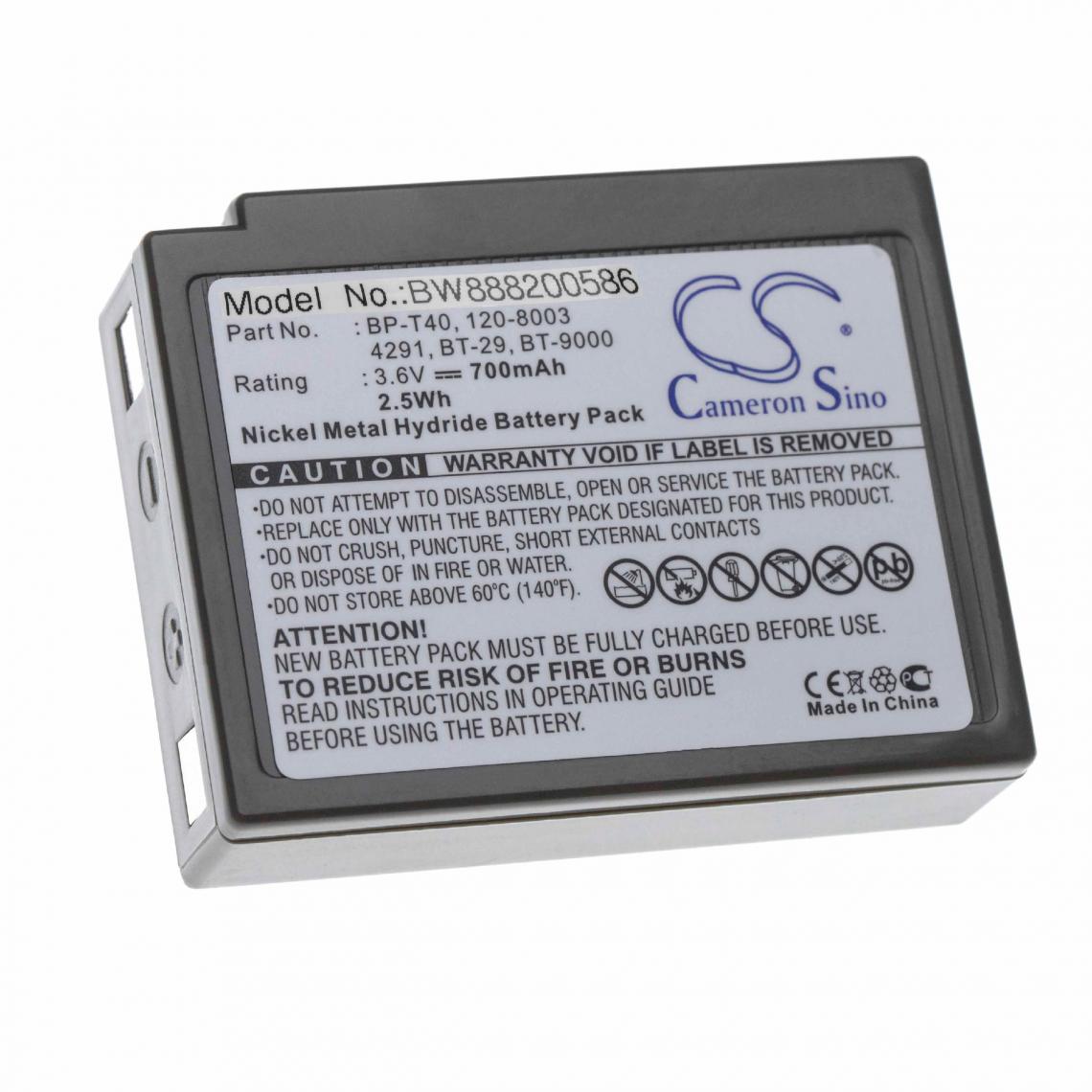 Vhbw - vhbw batterie gris compatible avec AT&T 24218X, 4291 combiné téléphonique téléphone fixe (700mAh, 3.6V, NiMH) - Batterie téléphone