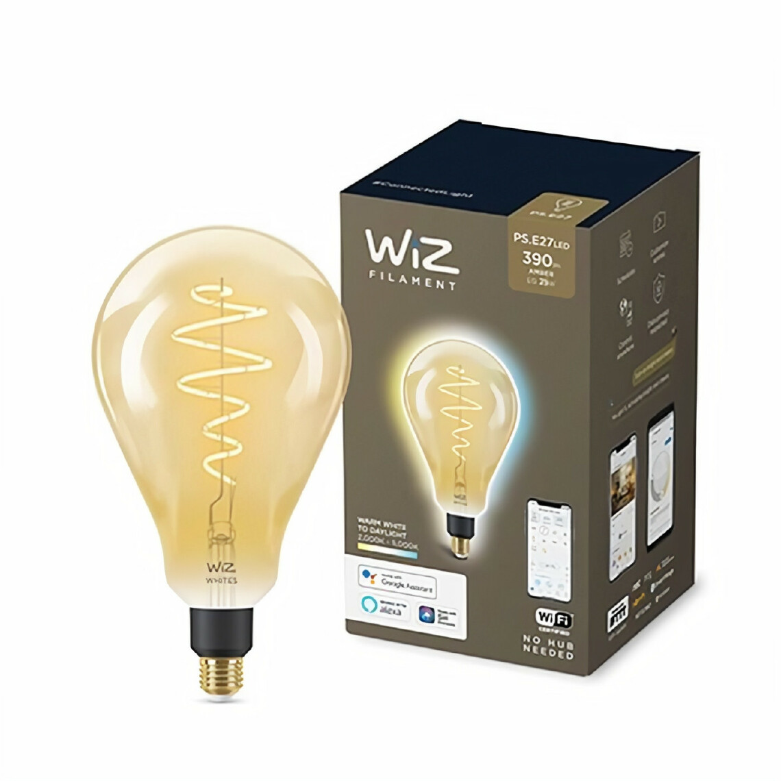 Wiz - WiZ Ampoule connectée Filament vintage Blanc variable E27 25W - Lampe connectée