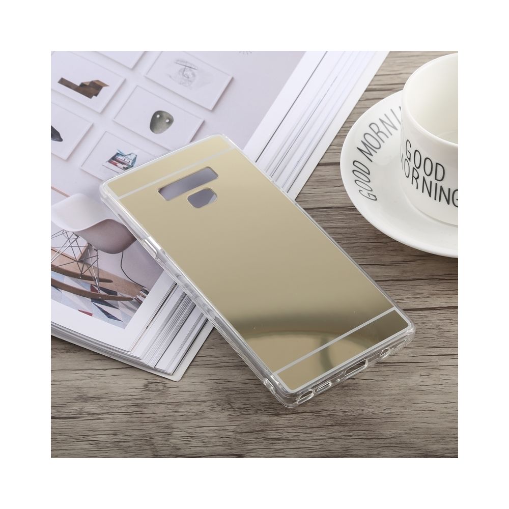 Wewoo - Etui acrylique pour miroir de galvanoplastie + TPU pour Galaxy Note9 (or) - Coque, étui smartphone