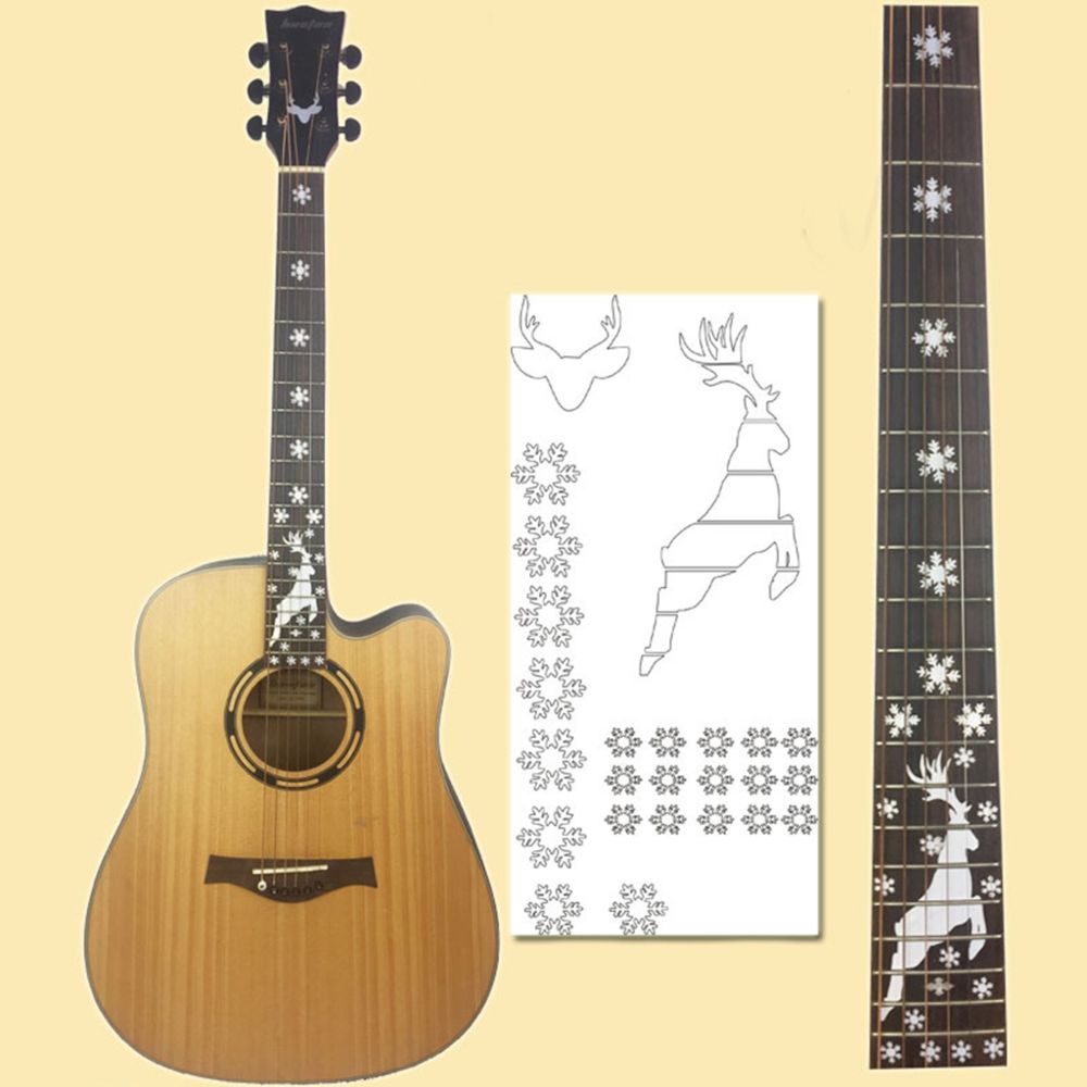 marque generique - manche de guitare décalques touche étiquette étiquette cerf - Accessoires instruments à cordes