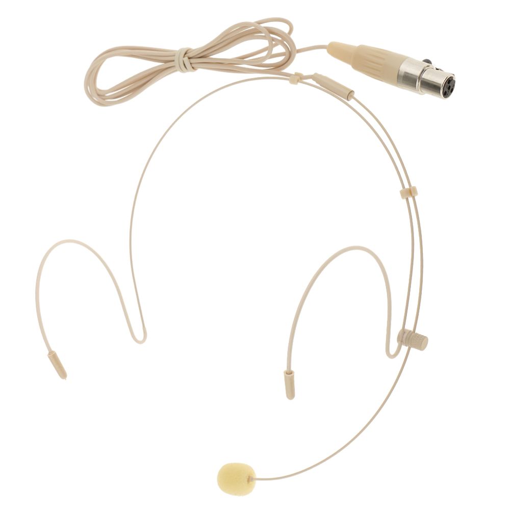 marque generique - le crochet d'oreille professionnel a câblé le casque / la couleur de peau 4pin de microphone de serre-tête - Micros studio