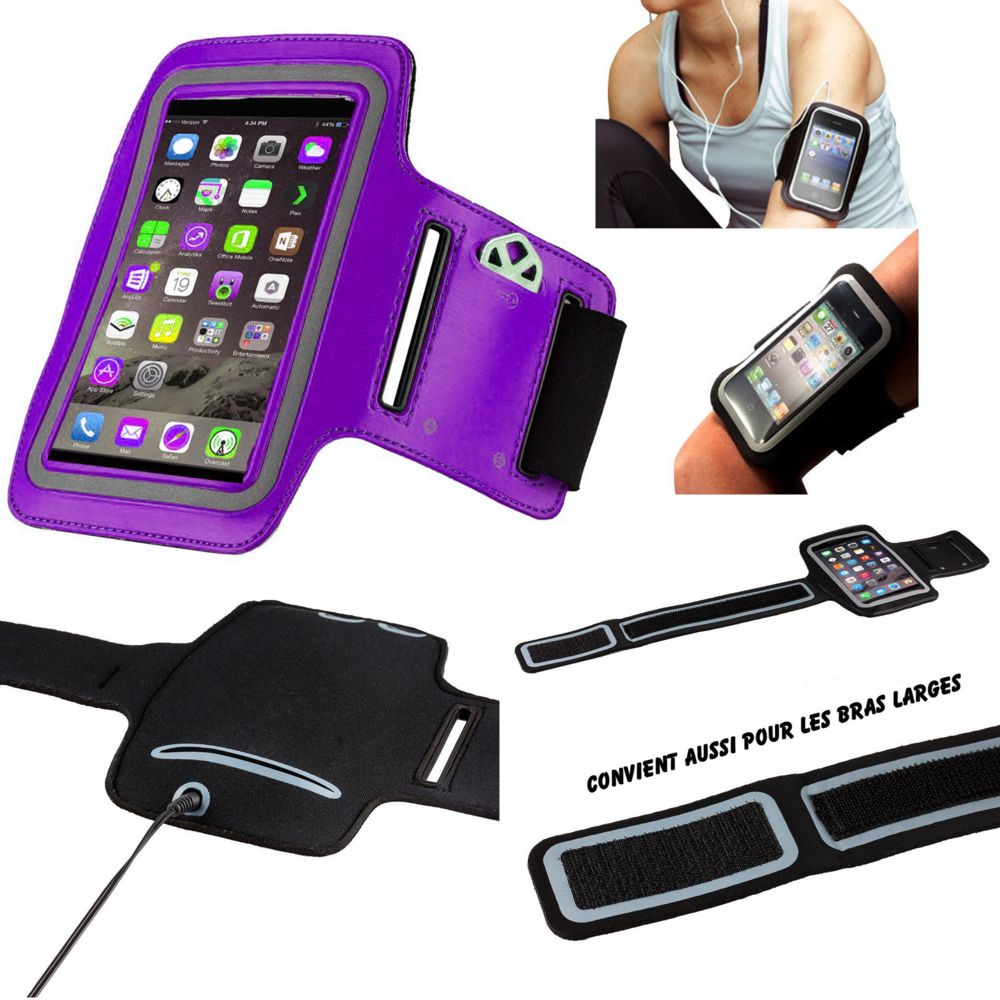 marque generique - Motorola E4 Plus Brassard Sport Neoprene pour telephone portable (Smartphone) Course A Pied Randonnée Running - Autres accessoires smartphone