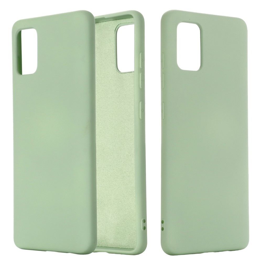 marque generique - Coque en silicone liquide vert pour votre Samsung Galaxy A51 - Coque, étui smartphone