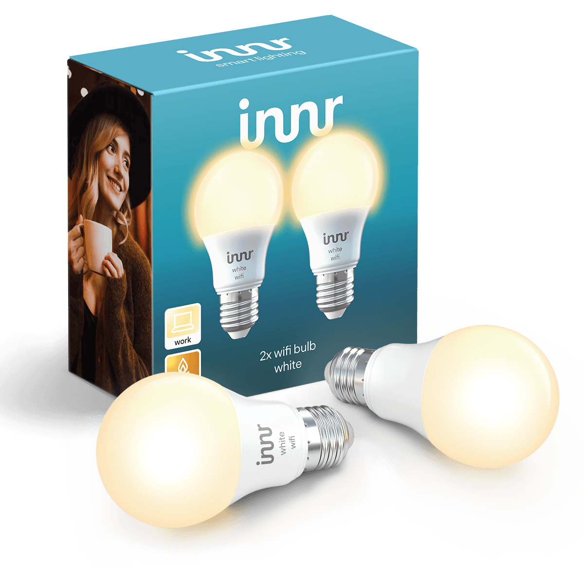 Innr - Smart Bulb White E27 - Pack de 2 - Wifi Direct - Ampoule connectée