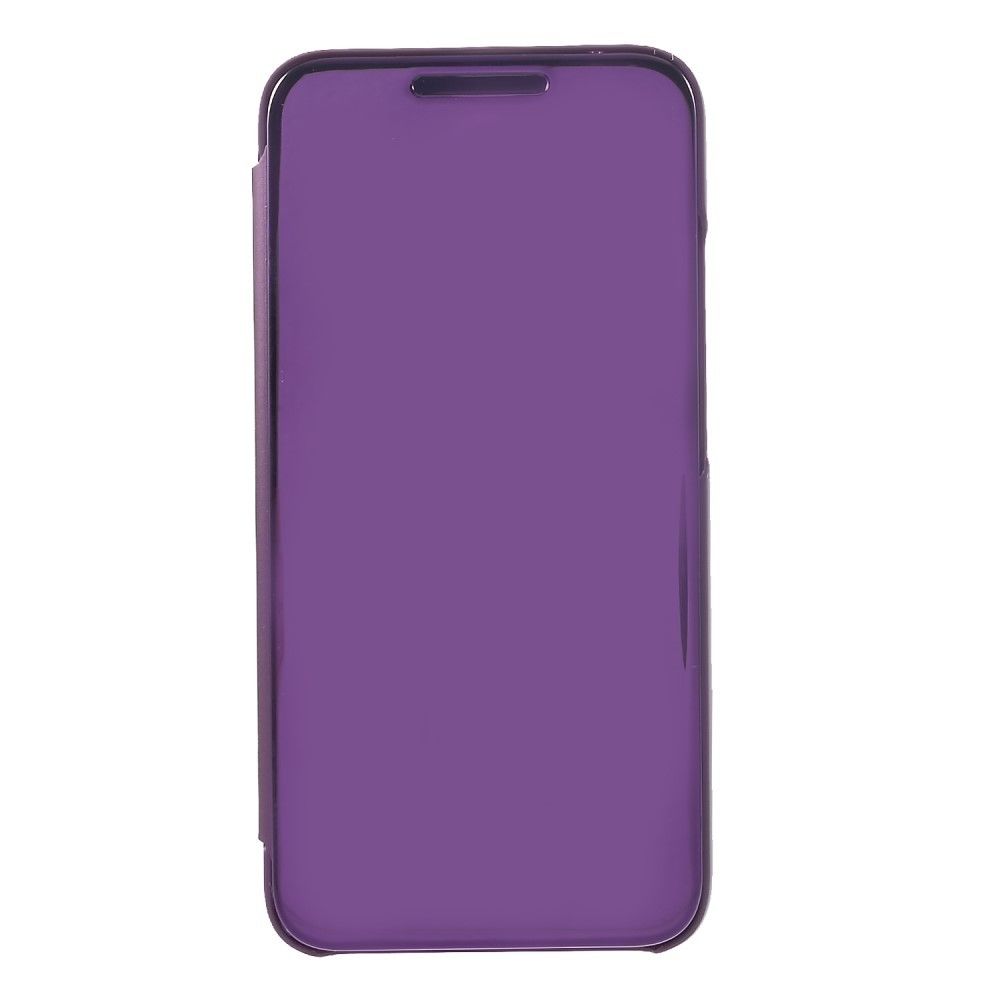 marque generique - Etui en PU Fenêtre de visualisation de la surface du miroir violet clair pour votre Huawei Mate 20 Lite/Maimang 7 - Autres accessoires smartphone