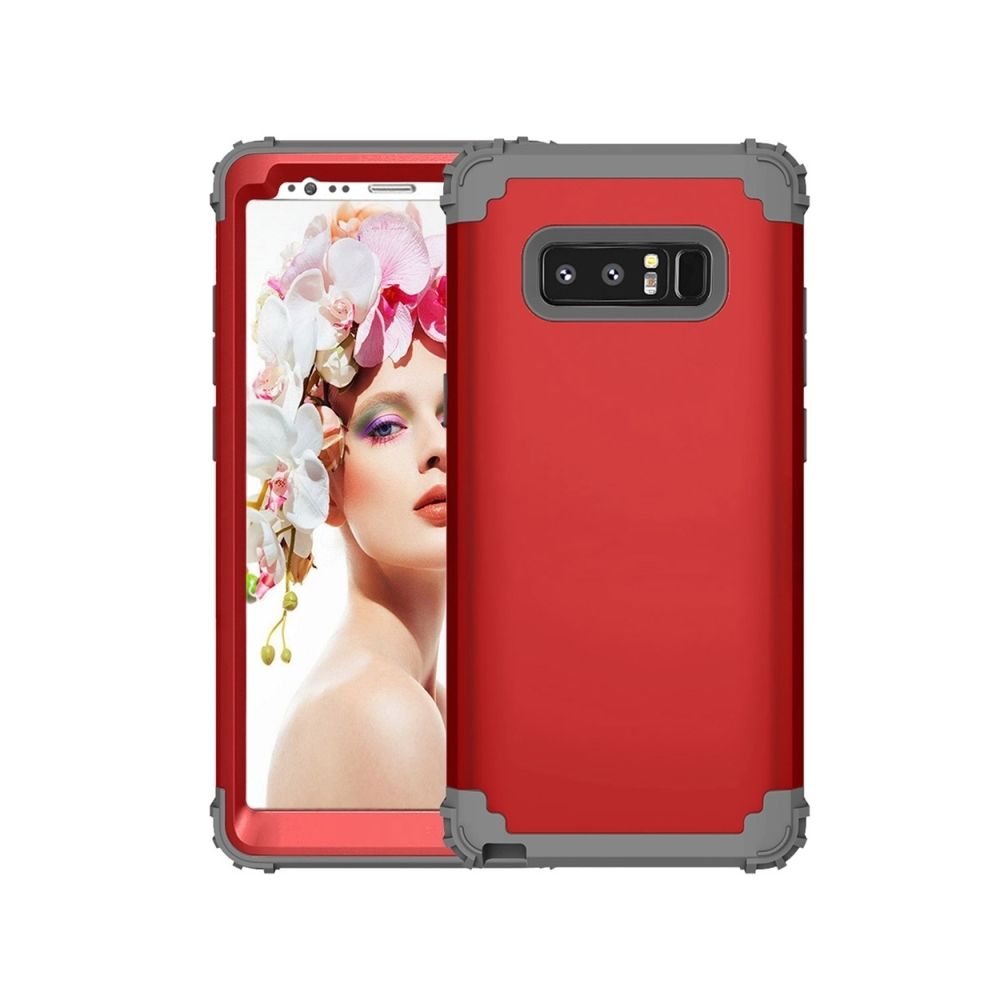 Wewoo - Coque Wateproof étanche rouge pour Samsung Galaxy Note 8 Silicone + PC Dropproof combinaison étui de protection - Coque, étui smartphone