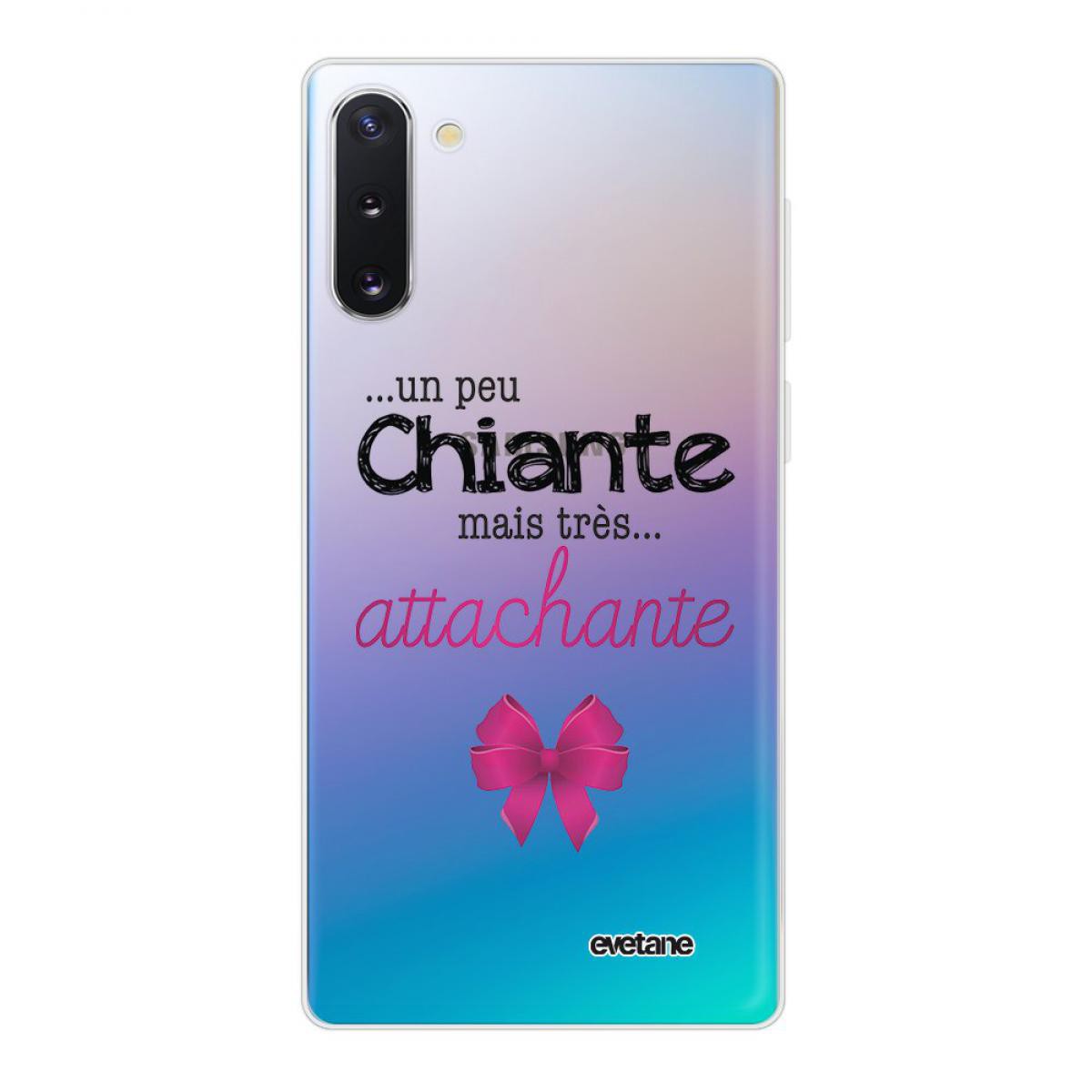 Evetane - Coque Xiaomi Mi Note 10 souple transparente Un peu chiante tres attachante Motif Ecriture Tendance Evetane - Coque, étui smartphone