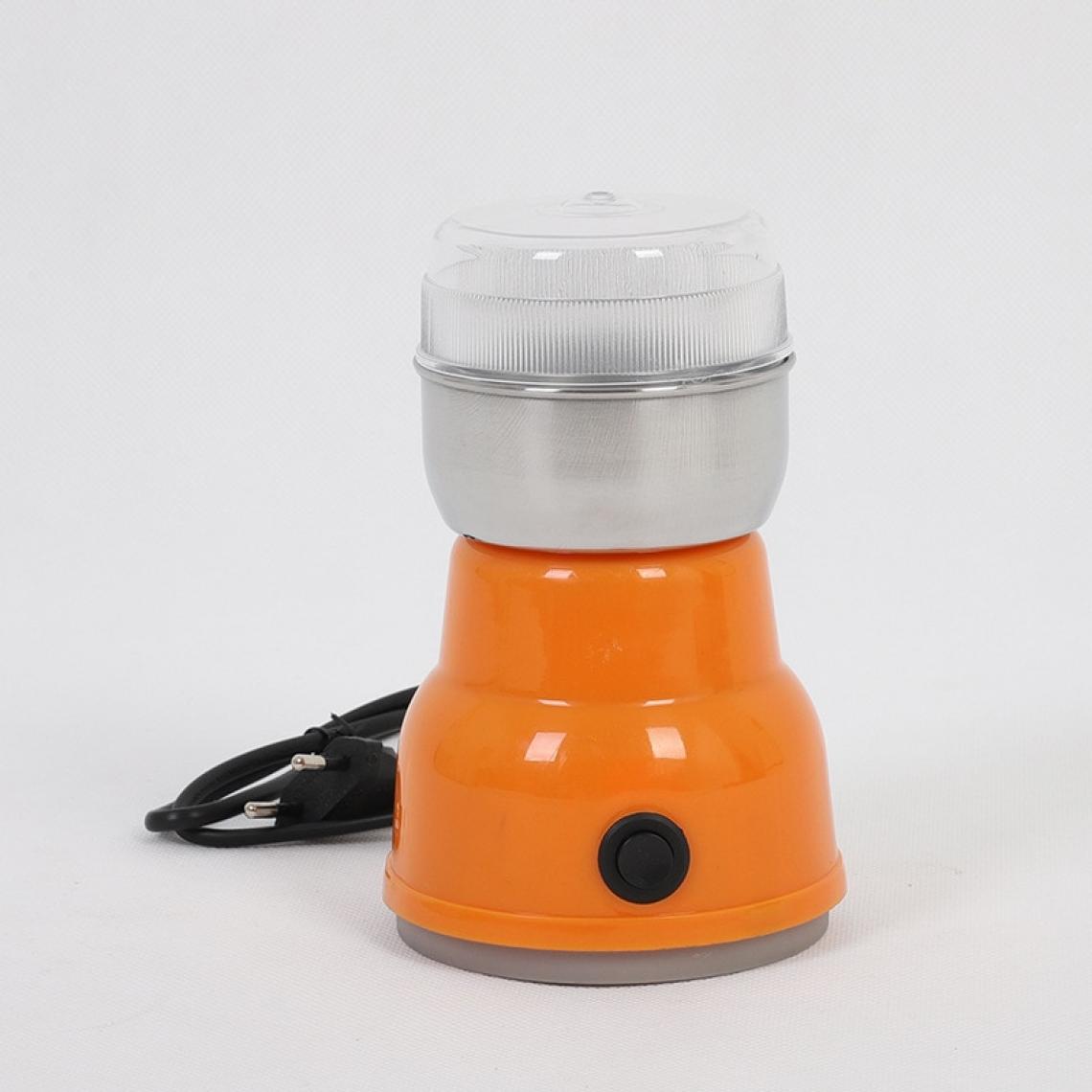 Universal - Mini broyeur électrique multifonctionnel broyeur à grains de café à usage domestique broyeur à grains de café poivre(Orange) - Moulin à café