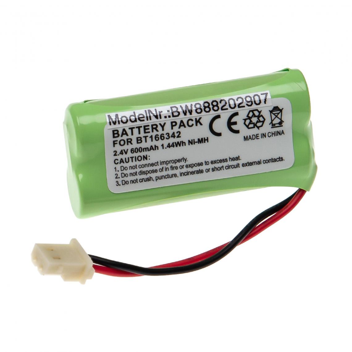 Vhbw - vhbw Batterie compatible avec V-Tech CS6449-3, CS6509, CS6519, CS6529, CS65292, CS6529-2 téléphone fixe sans fil (600mAh, 2,4V, NiMH) - Batterie téléphone