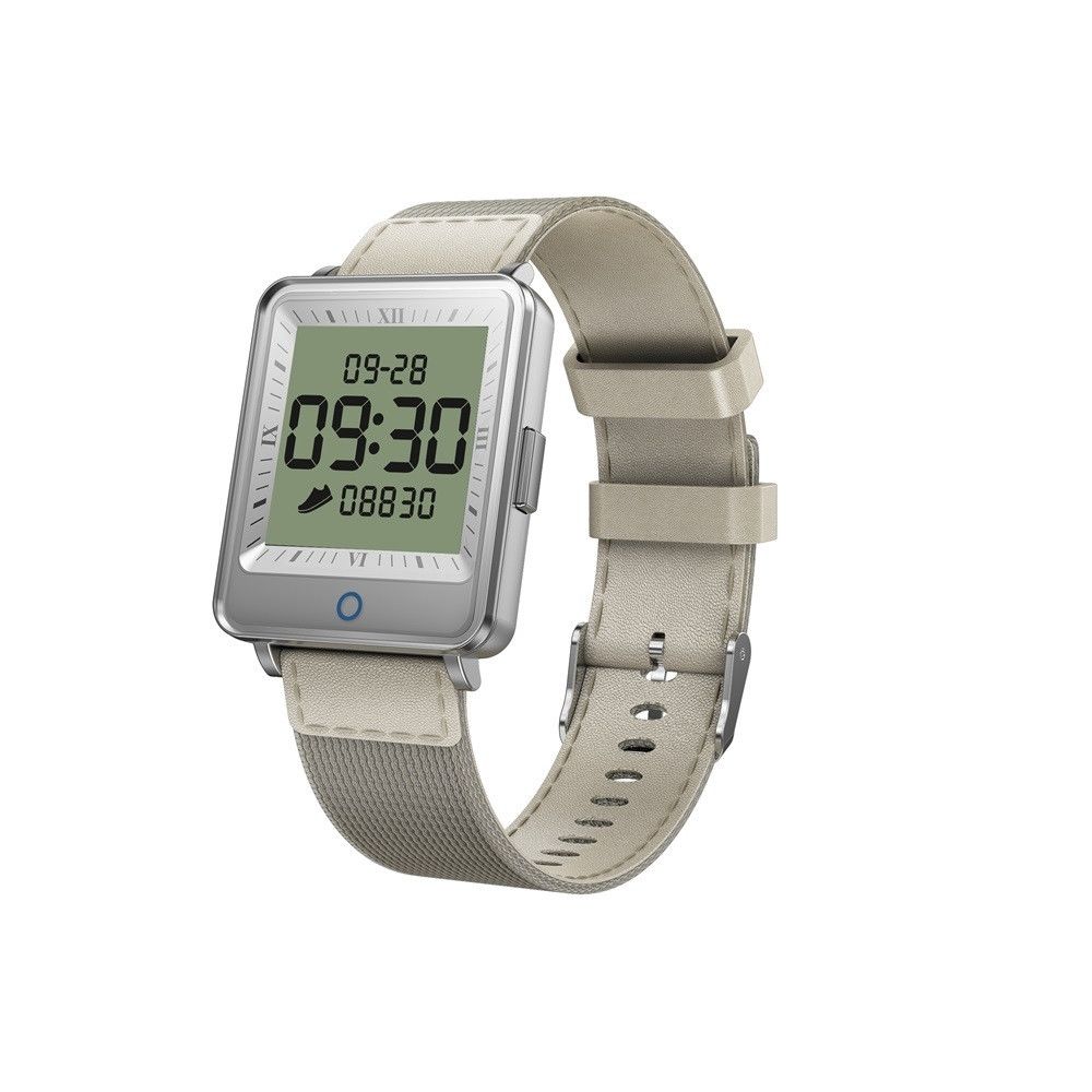 Wewoo - Bracelet connecté V16 1,2 pouces IPS double écran Smartwatch IP67 étanchebracelet de montre en nylonrappel des appels de soutien / surveillance de la fréquence cardiaque / de la pression artérielle / du sommeil / de l'oxygène dans le sang argent - Bracelet connecté