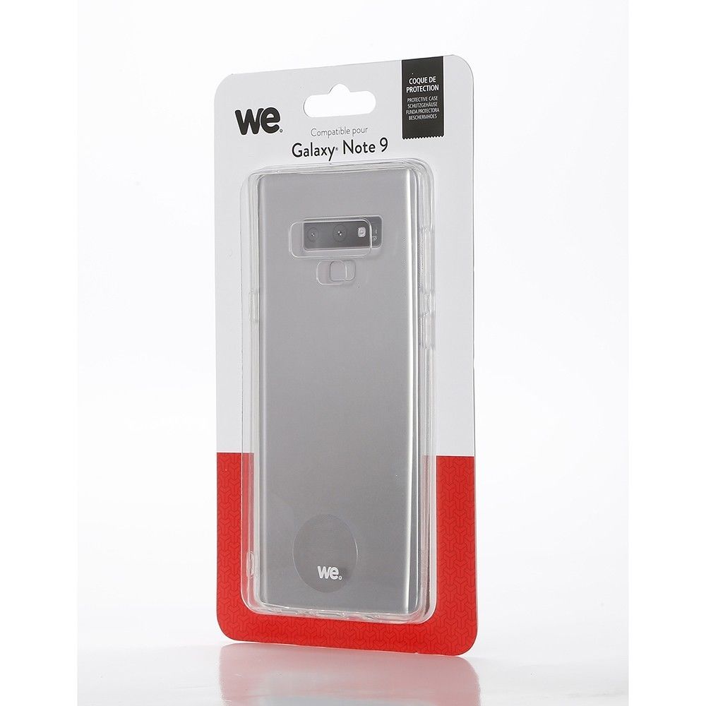 We - Coque de protection pour Samsung Galaxy Note 9 - WECOQTPUNOTE9 - Transparent - Coque, étui smartphone