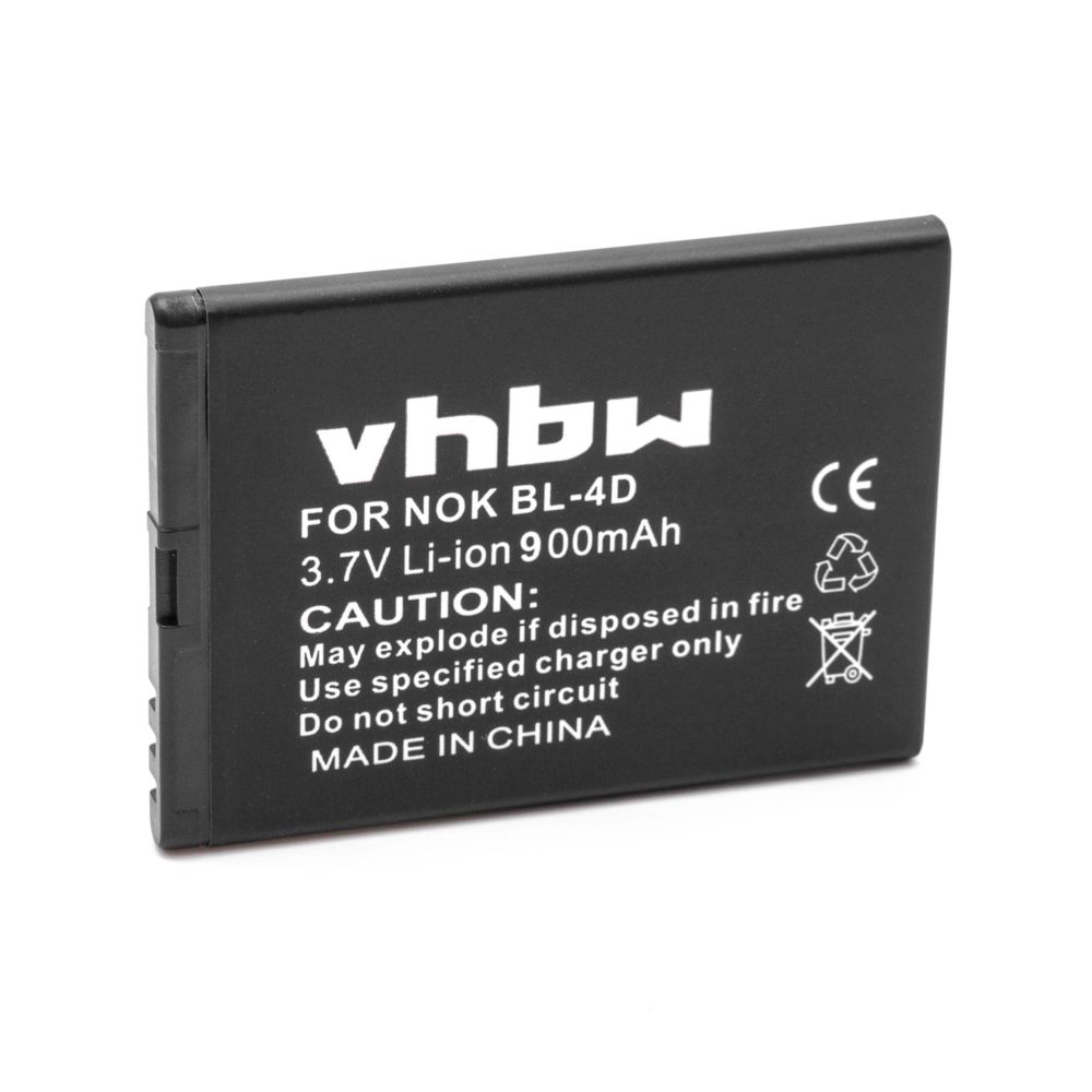 Vhbw - vhbw batterie Li-Ion 900mAh (3.7V) pour téléphone portable Smartphone téléphone fixe Doro Primo 57, 571 comme BL-4D. - Batterie téléphone