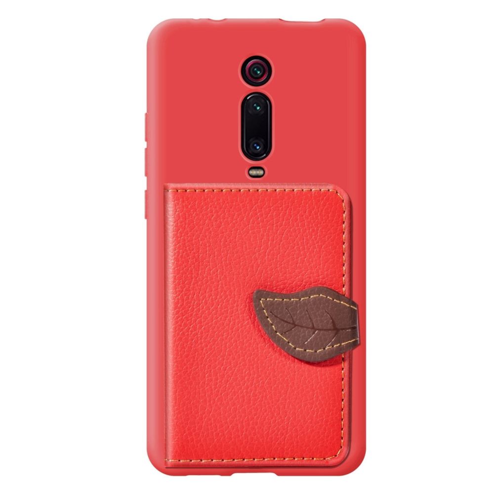 Wewoo - Coque Renforcée Titulaire de la carte texture boucle de feuille de litchi PU + TPU avec fente pour carte et portefeuille et support et cadre photo Xiaomi Mi 9 t / mi 9 t Pro / Redmi K20 / Redmi K20 Pro rouge - Coque, étui smartphone