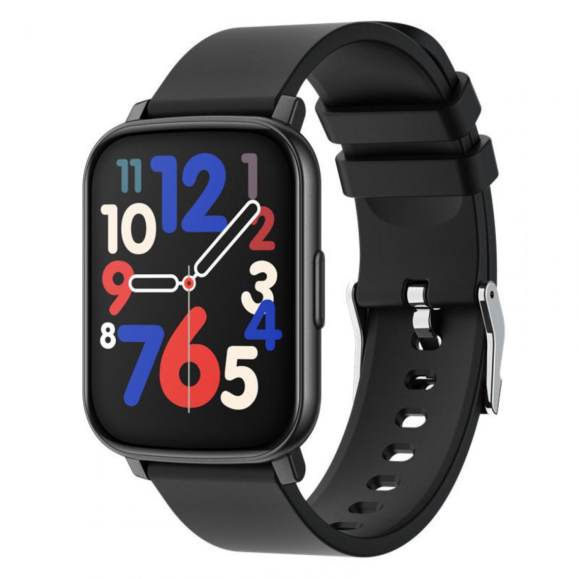 Chronotech Montres - Smart Watch Women Men, 1.65 inch Waterproof Smart Watch IP68 Smartwatch with Heart Rate Monitor(black) - Montre connectée