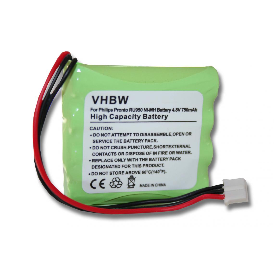 Vhbw - vhbw batterie remplacement pour Philips HHR-60AAA/F4, 2422 526 00148, 8100 911 02101 pour télécommande remote control (750mAh, 4,8V, NiMH) - Autre appareil de mesure