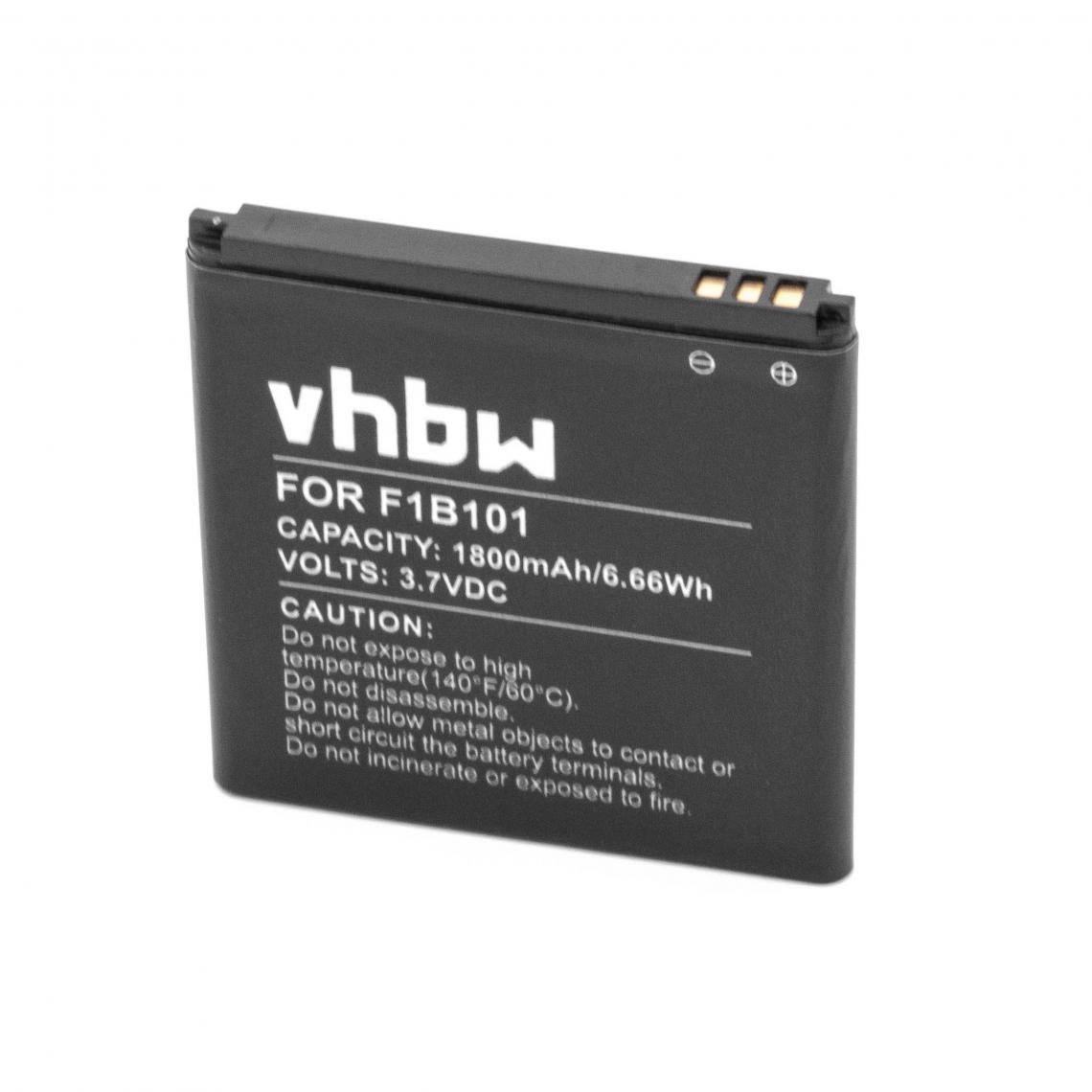 Vhbw - vhbw Li-Ion batterie 1800mAh (3.7V) pour téléphone portable mobil smartphone comme Fairphone F1B101, F1B201 - Batterie téléphone