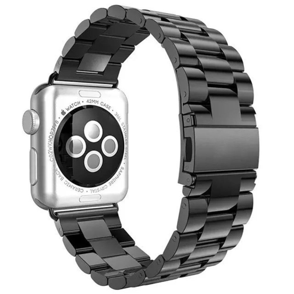 marque generique - Bracelet en métal couleur noir pour votre Apple Watch Series 3/2/1 42mm - Autres accessoires smartphone