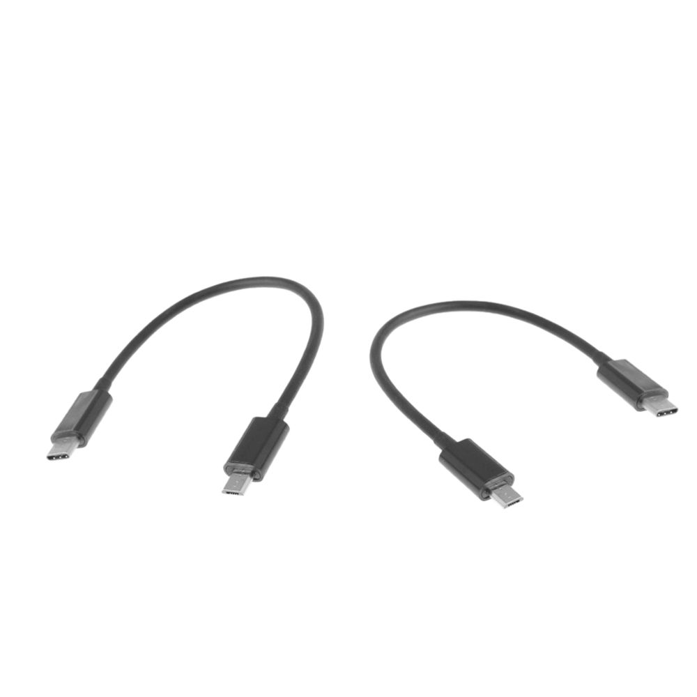 marque generique - 2 Pièces USB C Type C Vers Micro USB Câble Adaptateur De Transfert De Données De Charge 0.25m - Autres accessoires smartphone