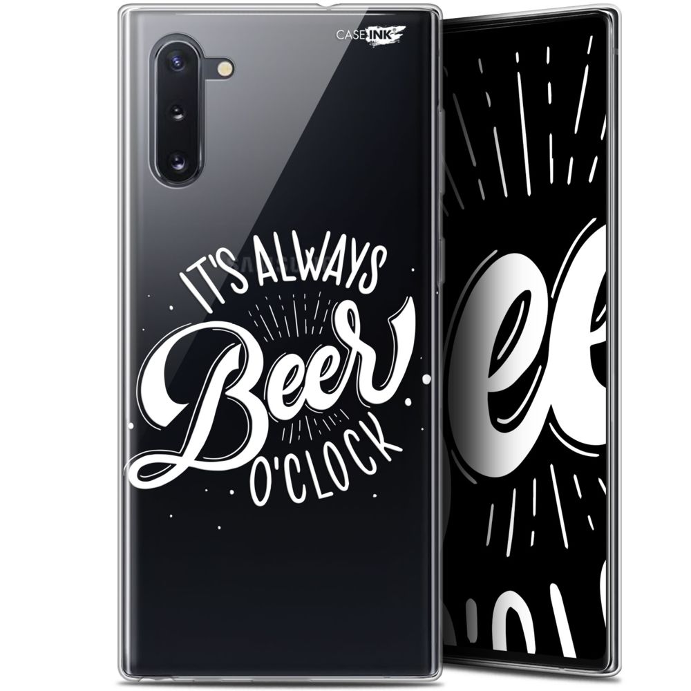 Caseink - Coque arrière Samsung Galaxy Note 10 (6.3 ) Gel HD [ Nouvelle Collection - Souple - Antichoc - Imprimé en France] Its Beer O'Clock - Coque, étui smartphone
