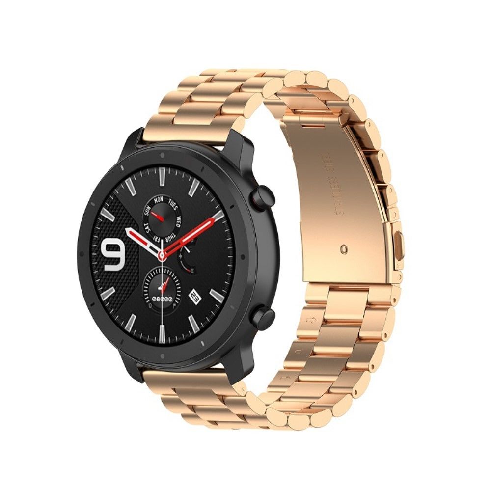 marque generique - Bracelet en métal or rose pour votre Samsung Galaxy Gear S2 Sport/Galaxy Watch Active 2 - Accessoires bracelet connecté