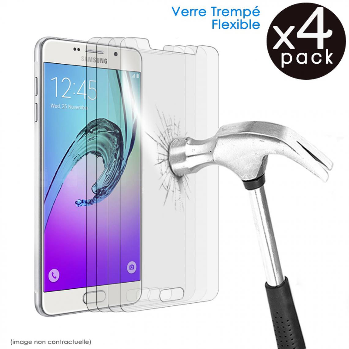 Karylax - [Pack x4] Film de Protection d'écran en Verre Fléxible Dureté 9H pour Smartphone Samsung Galaxy J7 V - Protection écran smartphone