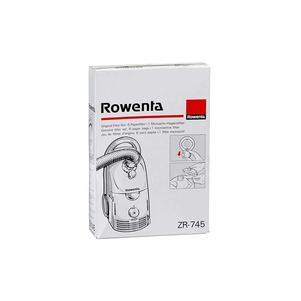 Rowenta - Sacs aspirateur zr745 par 6 + filtre pour Aspirateur Rowenta - Accessoire entretien des sols