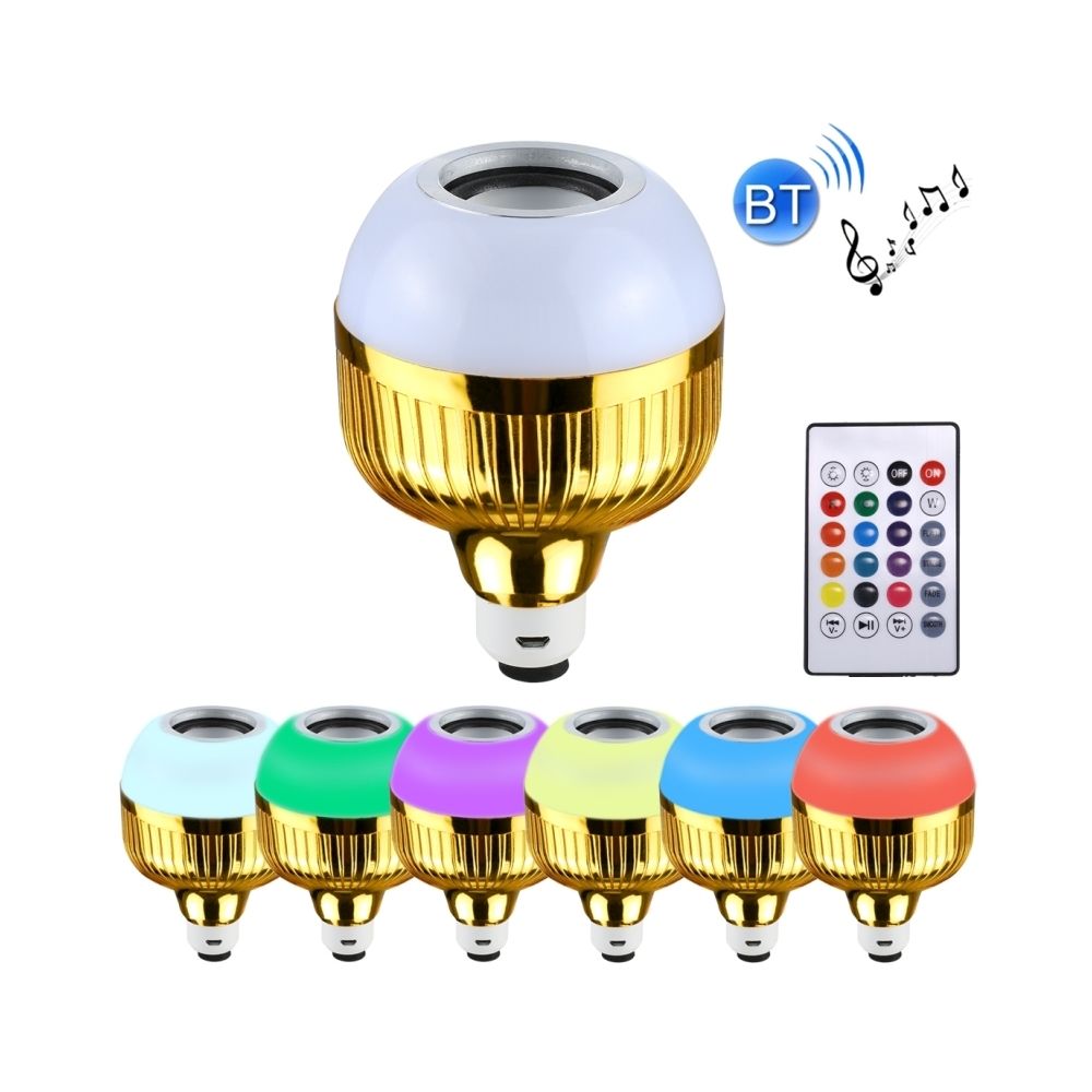Wewoo - Ampoule connectée 12W USB charge intelligente sans fil Bluetooth haut-parleur musique jouant Dimmable LED avec télécommande et crochet lumière colorée - Lampe connectée