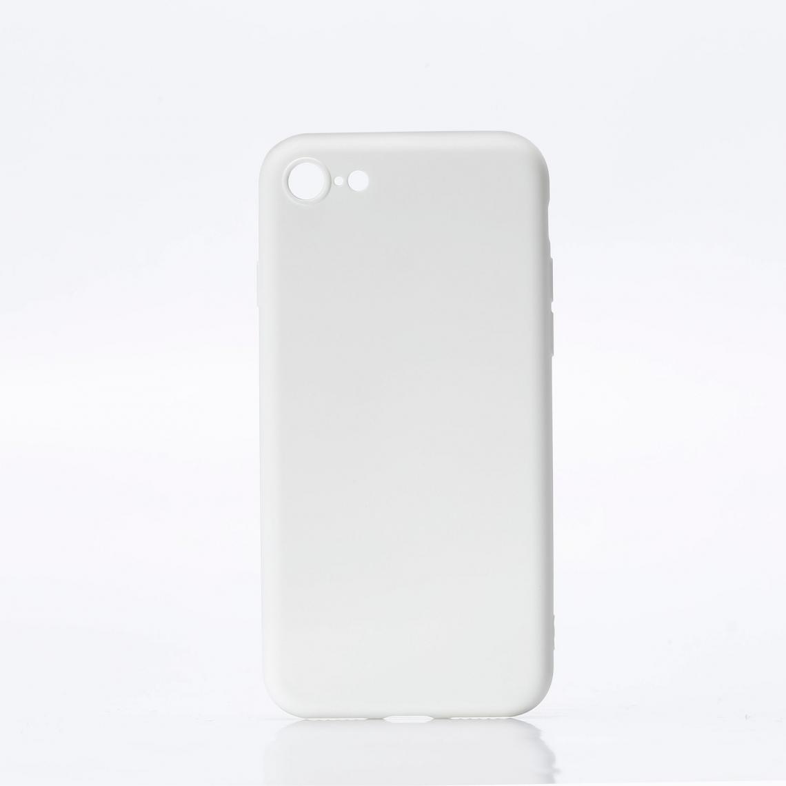 We - WE Coque de protection ulta-fine et souple pour smartphone APPLE iPhone 7/8/SE 2020. Douce au toucher. Protège des chocs et rayures. Blanc - Coque, étui smartphone