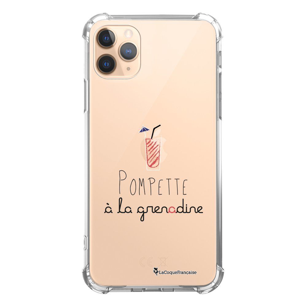 La Coque Francaise - Coque iPhone 11 Pro Max anti-choc souple avec angles renforcés transparente Pompette à la grenadine La Coque Francaise - Coque, étui smartphone