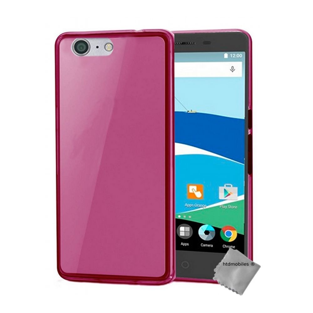 Htdmobiles - Housse etui coque pochette silicone gel fine pour Orange Neva 80 + film ecran - ROSE - Autres accessoires smartphone