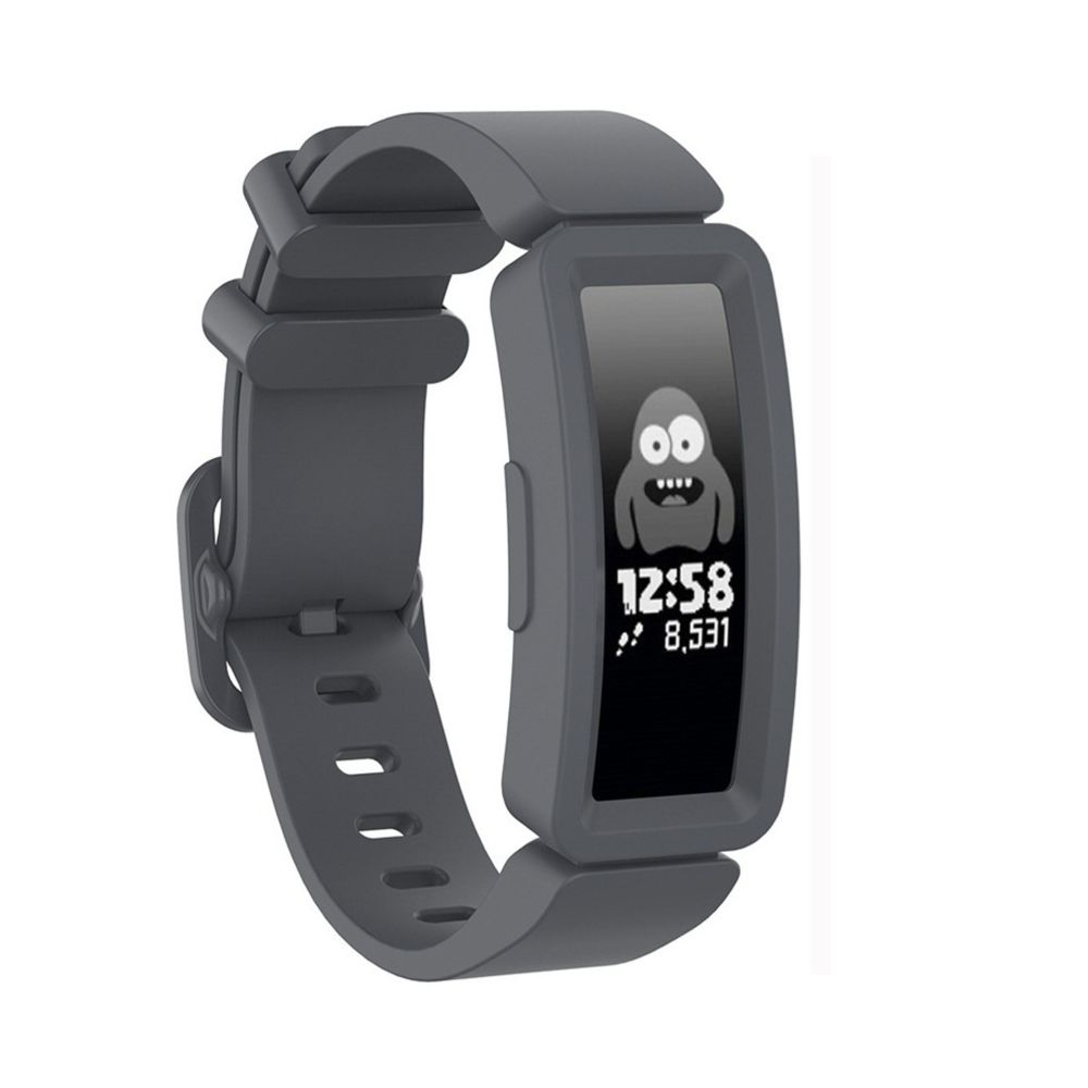 Wewoo - Bracelet pour montre connectée Fitbit Inspire HR / Ace 2 Silicone Smart Watch de remplacement Gris - Bracelet connecté