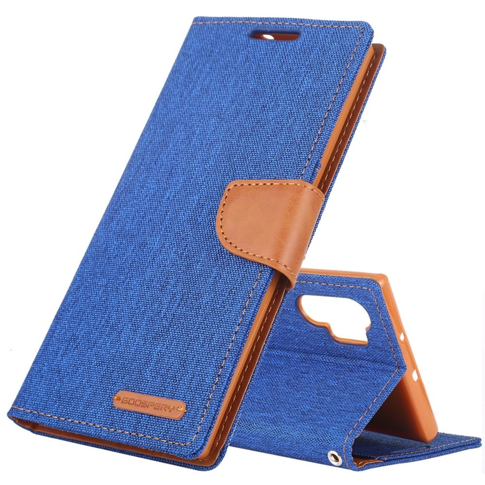 Wewoo - Housse Étui Coque JELLY Etui en cuir à rabat horizontal avec fentes pour cartesportefeuille et porte-cartes Galaxy Note 10+ bleu - Coque, étui smartphone