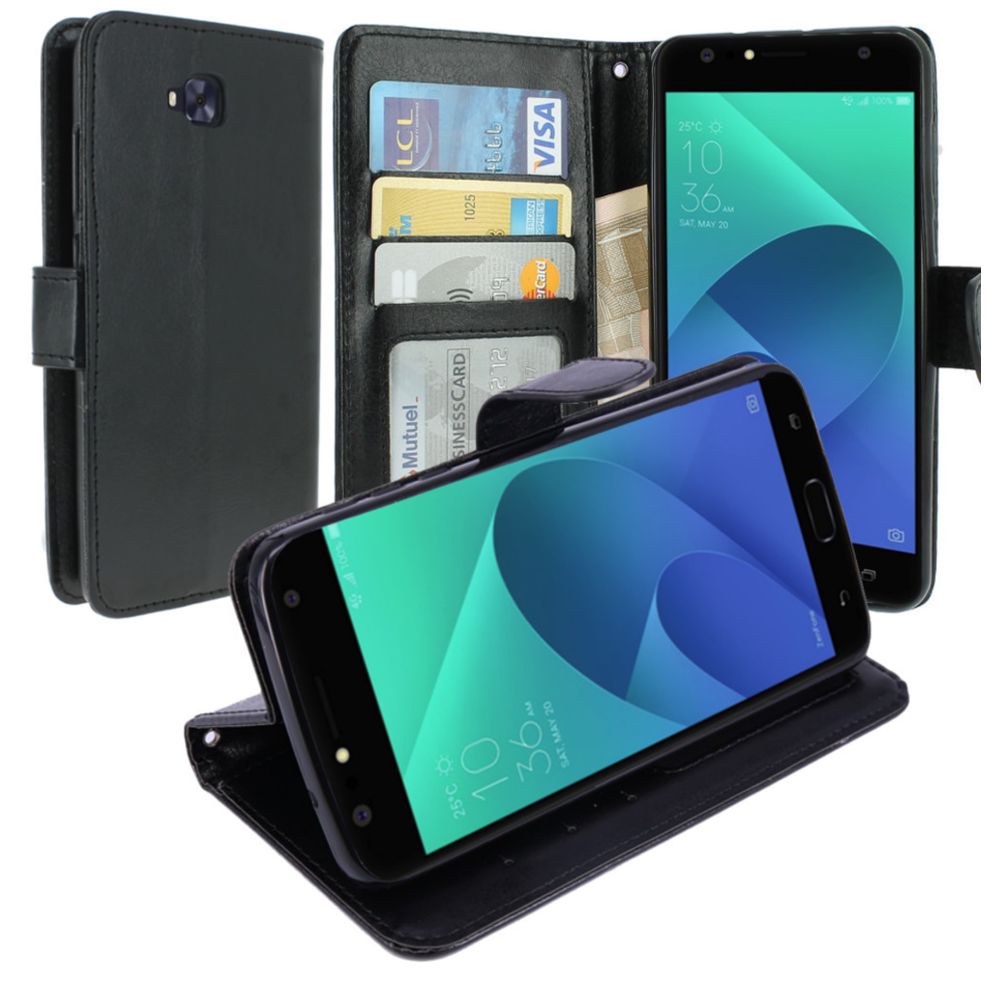 marque generique - Asus Zenfone 4 Selfie ZD553KL Housse Coque Etui de luxe Portefeuille Porte Carte Et Billet (avec support integré) - Autres accessoires smartphone