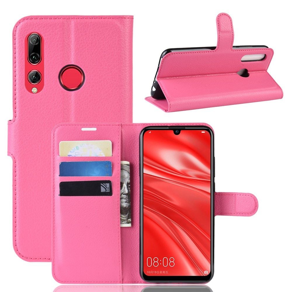 marque generique - Etui en PU avec support rose pour Huawei P Smart Plus 2019/Enjoy 9s - Coque, étui smartphone
