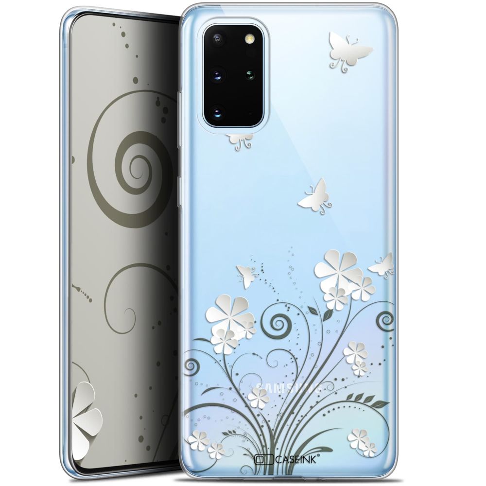 Caseink - Coque Pour Samsung S20+ (6.7 ) [Gel HD Collection Summer Design Papillons - Souple - Ultra Fin - Imprimé en France] - Coque, étui smartphone