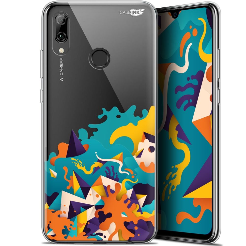 Caseink - Coque arrière Pour Huawei P Smart 2019 (6.21 ) Crystal Gel HD [ Nouvelle Collection - Souple - Antichoc - Imprimé en France] Les Vagues - Coque, étui smartphone