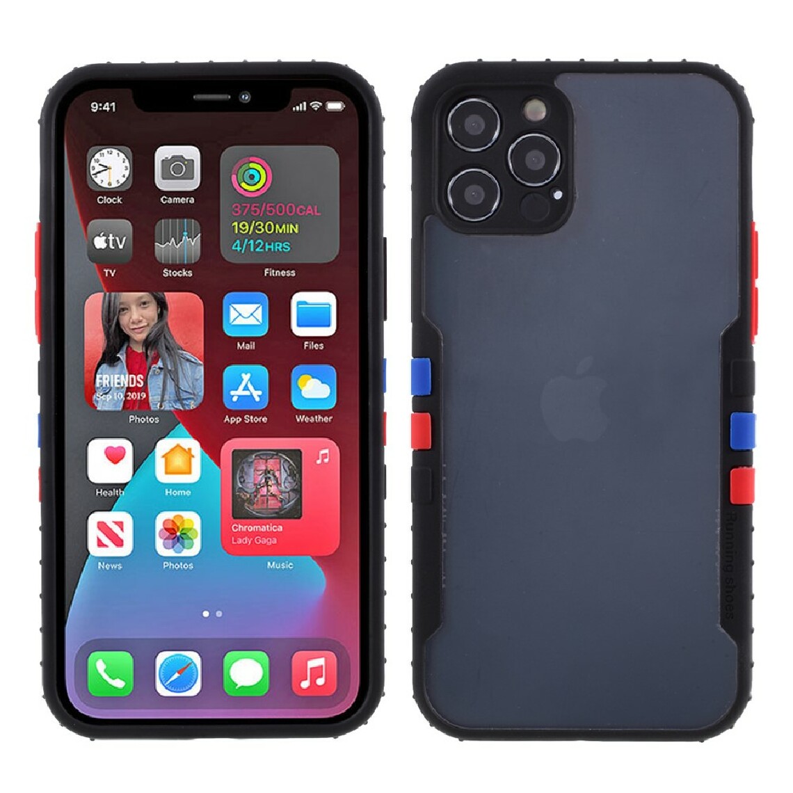 Other - Coque en TPU chute hybride antichoc et acrylique noir pour votre Apple iPhone 12 Pro - Coque, étui smartphone