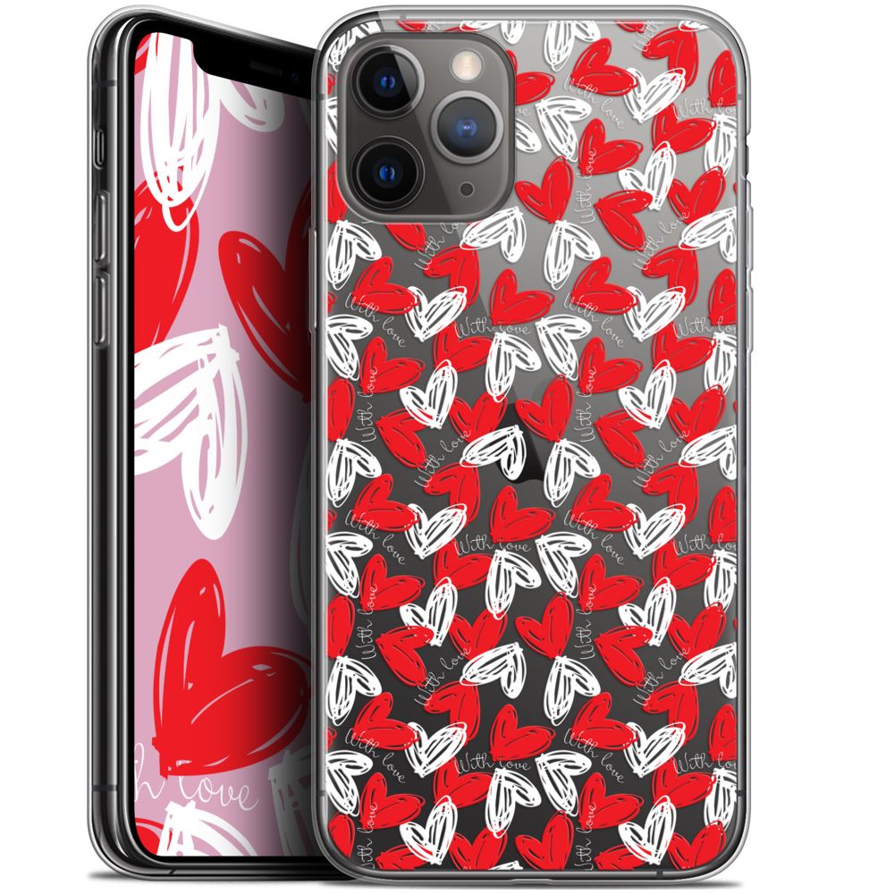 Caseink - Coque Pour Apple iPhone 11 Pro (5.8 ) [Gel HD Collection Love Saint Valentin Design With Love - Souple - Ultra Fin - Imprimé en France] - Coque, étui smartphone