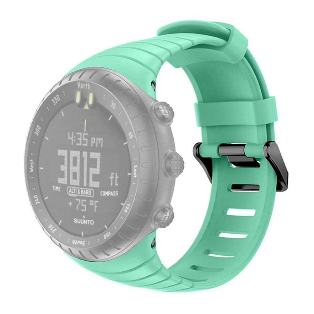 Wewoo - Bracelet pour montre connectée Smartwatch avec en silicone Suunto Core vert menthe - Bracelet connecté