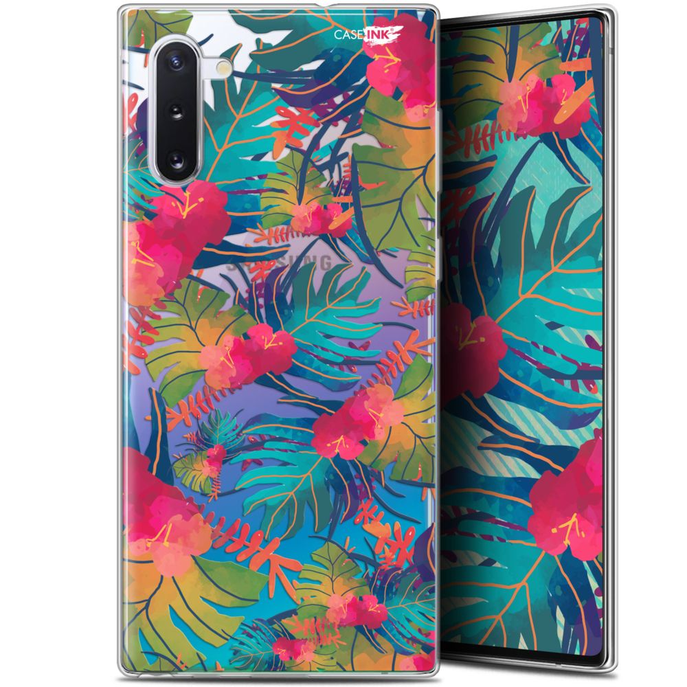 Caseink - Coque arrière Samsung Galaxy Note 10 (6.3 ) Gel HD [ Nouvelle Collection - Souple - Antichoc - Imprimé en France] Couleurs des Tropiques - Coque, étui smartphone