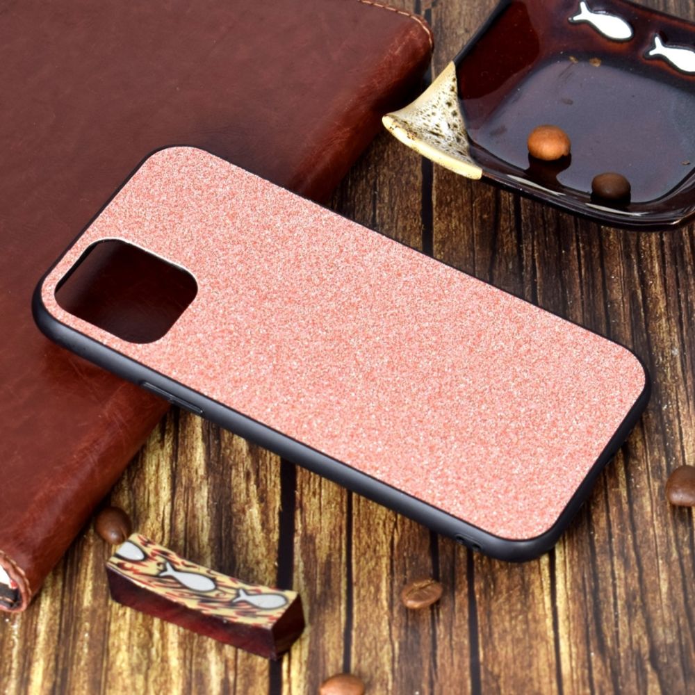 Wewoo - Coque Souple Pour iPhone 11 Pro Étui de protection en TPU avec paillettes et antichoc Or rose - Coque, étui smartphone
